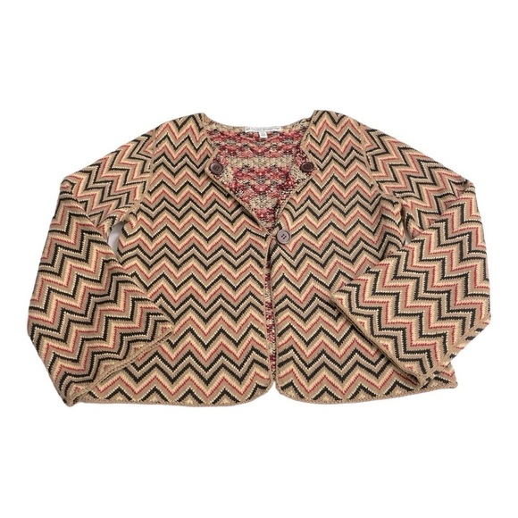 David Brooks Cardigan Sweater. Chevron One Button Hippie Earthy
Cottagecore M - Picture 7 of 12